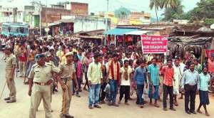 mass protest in Muniguda