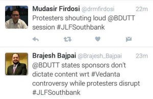 Barkha Dutt disrupted JLF