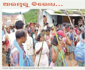 Dongria outside Serkapadi palli sabha