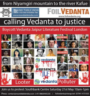 JLF flyer with pulled out authors