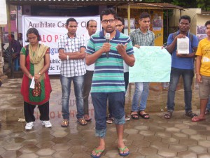 Students rally at Huderabad University