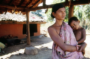 Tula Dei resisting eviction from her old house at Lanjigarh