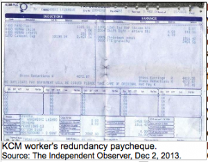 KCM workers payslip