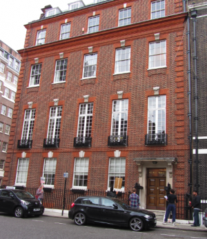 Agarwal's £20 million house in Mayfair, London.