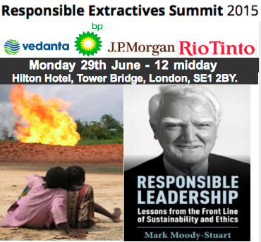 Responsible Extractives Summit 2015 flyer excerpt