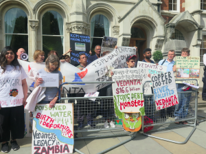 Vedanta AGM protest 2017, London