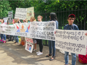 TSPL banner at Vedanta AGM 2017