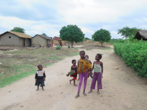 Children in the polluted Hippo Pool village